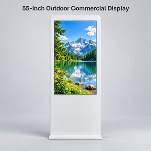 Pantalla Comercial para Exteriores de 55 Pulgadas, Pantalla de Menú de 2000 Nits, IP65, Señalización Digital Independiente, Pantalla Publicitaria - Product Image 1