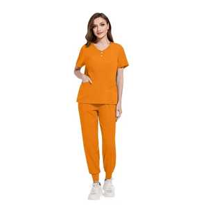 Factory Custom Athletic Nursing Cotton Satin <b>Scrubs</b> Uniforms <b>Sets</b> Joggers Medical Hospital Unisex - Product Image 6