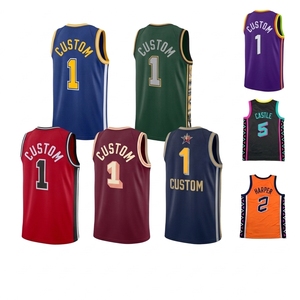 Camisetas de Baloncesto Personalizadas Transpirables de Spandex/Poliéster Antibacterianas Ecológicas Impermeables sin Mangas para Hombre, Uniformes de Verano - Product Image 1