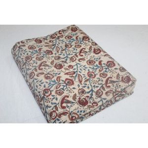 Sanganeri Printing Hand Block Print Fabric 100% Cotton Home Furnishing Decor Material Fabric for Dress Making - Product Image 3