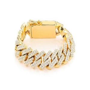 Men's Rhodium Plated 925 Silver Chain Bracelet Round Brilliant Cut Diamond Micro Pave Luxury Everyday Wear - Product Image 3