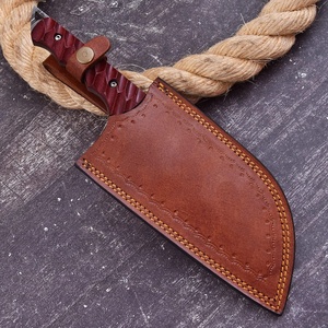 Couteau de chef à lame fixe en acier Damas fait main sur mesure, couteau de boucher pour le camping, couteau à découper, couteau à désosser, vente en gros 2026 UE - Product Image 4