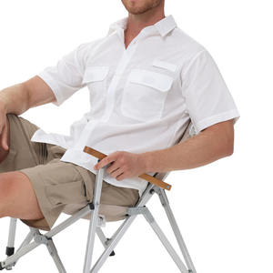 Chemises de pêche haute performance, style streetwear, coton et élasthanne, produit exceptionnel, col rabattu, pour hommes - Product Image 2