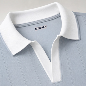 Polo Personalizado para Hombre, Color Verde Niebla y Bosque, Algodón Grueso, Manga Corta, Estilo Casual - Product Image 5