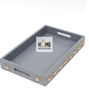 ถาดเสิร์ฟอาหารดีไซน์หรูถาดโลหะอุปกรณ์ตกแต่งร้านอาหาร - Product Image 1