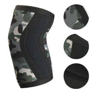 Manchons de coude en néoprène imprimé camouflage gris pour la musculation, la presse à banc et l'haltérophilie tactique – Vente en gros - Product Image 3