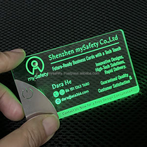 Tarjetas de Visita NFC LED Personalizadas, Tarjetas de Plástico Laminadas con Película Impresa Digital UV, Etiquetas Holográficas con Video, Impresión de Logotipos - Product Image 3