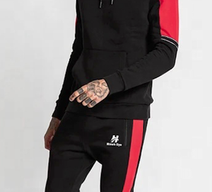 Survêtement streetwear pour homme, coupe régulière, à capuche, uni, grande taille, 100% polyester, pantalon de jogging ample, imprimé numérique, séchage rapide - Product Image 2