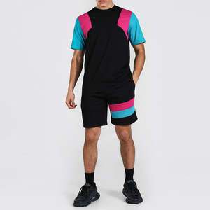 Ensemble T-shirt et short deux pièces personnalisé pour homme, respirant et décontracté, haute qualité, collection été 2026, avec échantillon gratuit - Product Image 1