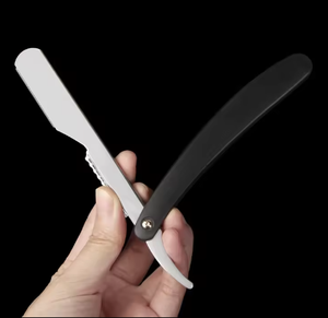 Navajas de afeitar rectas de acero inoxidable de la mejor calidad al por mayor para salón, productos de primera para barbería, navaja de afeitar en venta - Product Image 2