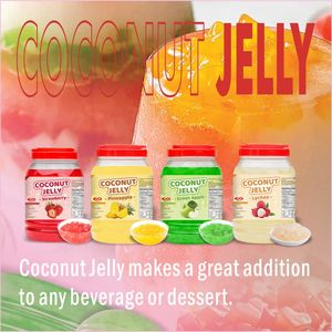 Bouteille de gelée de noix de coco de qualité supérieure ajoute une texture moelleuse à vos desserts préférés et ingrédients de thé à bulles - Product Image 2