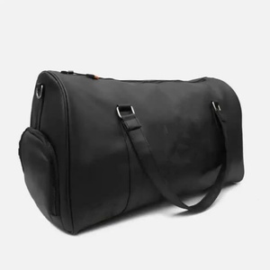 Bolsa de Viaje de Fin de Semana de Cuero de Grano Completo de Lujo con Amplio Compartimento Principal, Cierre de Cremallera y Asas Suaves - Product Image 5