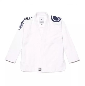 Kimono de Jiu Jitsu Shoyoroll Blanco 450 GSM para Adultos Unisex con Logotipo en la Manga Izquierda - Product Image 1