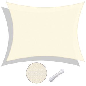 Vela Parasole Rettangolare Bianca 20 x 23 - Eleganti Vele e Reti Ombreggianti per Esterni - Product Image 1