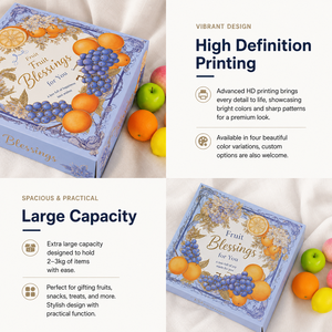 High-End Eco-Friendly Biodegradable <b>Square</b> Custom Paper Gift Box Ribbon Handle Corrugated Material Food Grade Hot Stamping - Product Image 3