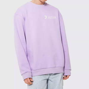 Sudaderas Extra Grandes para Hombre, Cuello Redondo, Transpirables, de Algodón, al por Mayor, Sudaderas Básicas Extra Grandes para Hombre - Product Image 1