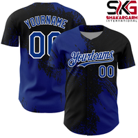 Maillot de baseball personnalisé à rayures fines |   Uniforme d'équipe de sublimation |   Vêtements de sport personnalisés avec nom et numéro