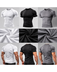 Camiseta Deportiva de Compresión para Hombre, Ajustada, de Secado Rápido, para Gimnasio, Entrenamiento, Running, Deporte - Product Image 5