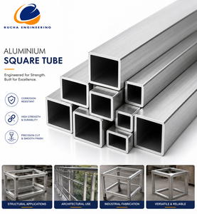 Tube carré en aluminium 6061 6063 6082 T6 pour châssis automobile, cadres de véhicules électriques et fabrication OEM - Product Image 1