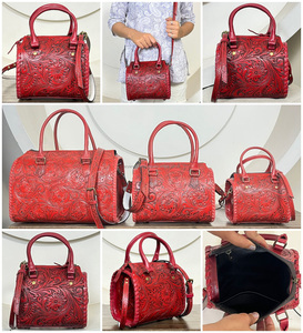 Bolso de Mano Pequeño de Cuero Genuino Hecho a Mano, Estilo Occidental, para Mujer, Bolsos de Viaje Espaciosos, Bolsos de Hombro - Product Image 3