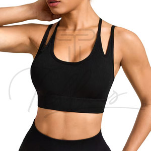 High Quality Sexy Crosses <b>Open</b> Back Sports <b>Bra</b> for Adults Quick Dry Plus Size Fashionable Private Label Sports <b>Bra</b> for Women - Product Image 5
