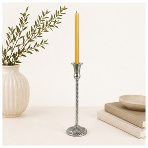 Stylish Silver Twisted Stem Metal <b>Candlestick</b> <b>Holder</b> Taper Candle Stand for Elegant Wedding Table Decor & Events Cheap Price - Product Image 6