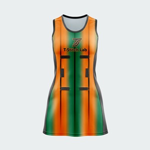 Uniforme de Netball Personalizado al Por Mayor para Mujer, Estilo Profesional, 100% Poliéster de Secado Rápido, Falda sin Mangas - Product Image 2