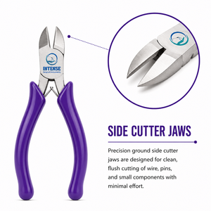 Professional Flush Side Cutter Pliers for Jewelry Making Precision <b>Wire</b> Cutting Tool Stainless Steel Soft Grip Handle DIY <b>Craft</b> - Product Image 2