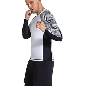 Men Long Sleeve Rash Guard <b>Compression</b> <b>Shirt</b> Graphic Print UV Protection Quick Dry OEM Manufacturer Bulk - Product Image 4