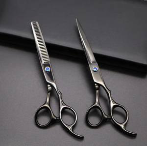 Kit Profesional para Cortar el Cabello en Casa, Tijeras de Peluquería, Kit de Tijeras de Entresacar con Peine y Estuche para Hombres - Product Image 3