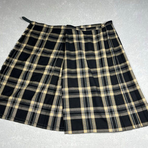 Jupe plissée en laine pour femme, style Glenscot, tartan écossais noir, kilt traditionnel écossais - Product Image 4
