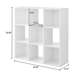 Libreria bianca con organizer a 9 cubi - Product Image 2