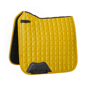 Tapis de selle en cuir respirant antidérapant de haute qualité avec coque en coton pour l'équitation professionnelle et la course hippique – Confort optimal - Product Image 6
