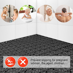 Tapis antidérapant en PVC pour piscine, tapis creux antidérapant en PVC, tapis de sol pour salle de bain et toilettes - Product Image 3