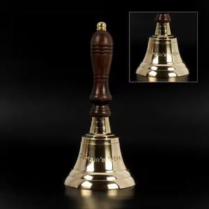 Campana Decorativa Clásica Hecha a Mano de Latón para Entrada de Casa y Decoración de Pared, Campana Metálica Tradicional de Templo, Estilo Vintage - Product Image 5