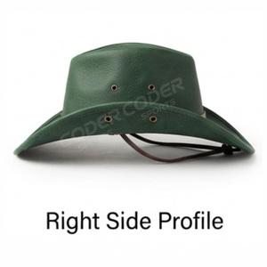 Chapeau de cowboy en polyester/coton fait main, réglable, style européen et américain, pour enfants, avec fourrure, pour la pêche, les fêtes, le sport et l'équitation - Product Image 6