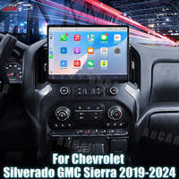 Autoradio GPS Android 14 13'' AuCar pour GMC Sierra Chevrolet Silverado 2019-2025 Lecteur DVD Multimédia Automobile Vidéo
