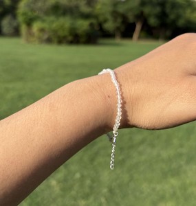 Premium Clear Quartz Crystal Bead <b>Bracelet</b> Handmade 925 Sterling <b>Silver</b> <b>Adjustable</b> Trendy Energy Stone Jewelry Gift Wholesale - Product Image 6