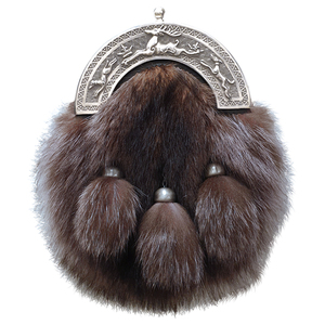 Sporran Escocés de Cuero de Alta Calidad para Hombre, Estilo Antiguo, con Cadena y 3 Borlas - Product Image 5