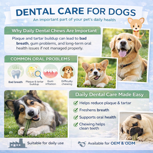 Masticables Dentales Premium para Perros para el Cuidado Bucal – Sabores a Pollo, Carne de Res y Leche |   Ayuda a reducir la placa y el sarro |   Fomenta la Salud - Product Image 5