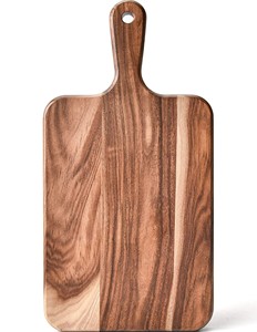 เขียงไม้คลาสสิกสำหรับหั่นผลไม้ ผัก และเนื้อสัตว์ เขียงไม้ทำมือสำหรับหั่นและเสิร์ฟอาหาร อุปกรณ์ครัว - Product Image 2