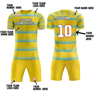 멀티 디자인 패턴 스포츠웨어 축구 유니폼 완전 승화 세트 할인 된 가격으로 인쇄 축구 유니폼 맞춤형 로고