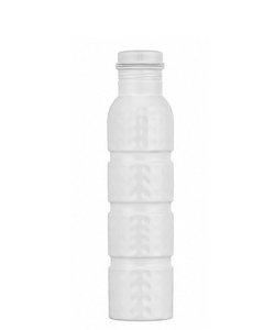 ขวดน้ำโลหะเคลือบสีม่วงด้าน ดีไซน์ลายตอก พร้อมเคลือบทองแดง - Product Image 2
