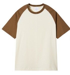 Camisetas de algodón grueso de manga corta con logo frontal, de secado rápido, transpirables, sostenibles, de corte ajustado, estilo urbano y a la moda. - Product Image 5