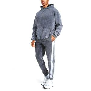 Ropa Deportiva Esencial de Invierno de Talla Grande, Diseño Liso, Lavado Ácido, Estilo Vintage, Corte Regular, Alta Calidad, Personalizada de Fábrica OEM - Product Image 1