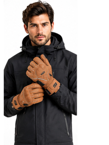 Gants d'hiver en cuir thermiques à écran tactile pour la conduite en extérieur, le cyclisme et l'usage quotidien par Standard International - Product Image 1