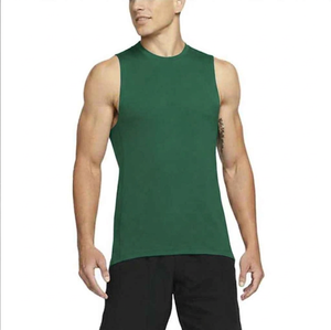 <b>Men's</b> Summer 100% Cotton O Neck <b>Base</b> <b>Layer</b> Tank Top Breathable Solid-Color Sports & Fitness Vest for <b>Man</b> Tank Top - Product Image 1