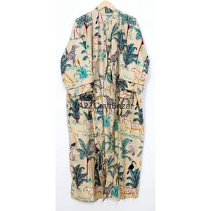 Ensemble de pyjama pour femme en coton 100% pur, élégant, luxueux, ample, imprimé numérique floral, style indien, pour demoiselle d'honneur, vente en gros - Product Image 5