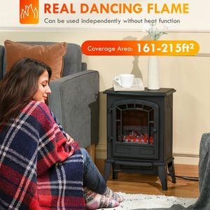 22\" Electric Fireplace 750W/1500W Power Stylish and Efficient Home Heating Solution - Product Image 4