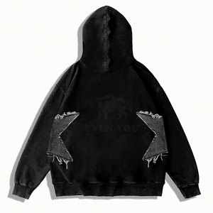 Hoodies Distressed les plus vendus, service OEM, prix de gros, 100% effet vieilli - Product Image 2